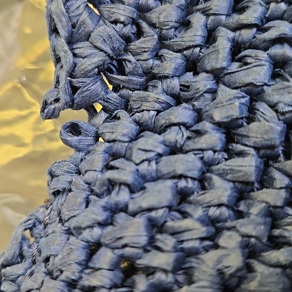 NWT Madewell The Camren Mini Bag Woven deep indigo multi - Picture 3 of 3